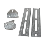 10" Galvanized Swivel and Top Bunk Bolster Bracket for Boat Trailer, Heavy Duty