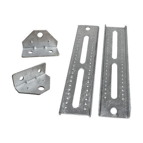 10" Galvanized Swivel and Top Bunk Bolster Bracket for Boat Trailer, Heavy Duty