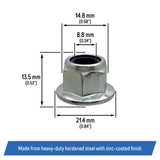 Lock Nut 10mm for John Deere Sabre, SABO, Great Dane, Scotts, ATV/UTV - 14M7400