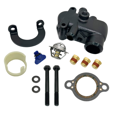 Thermostat Housing Assembly Kit Replacement for MAG MerCruiser 4.3, 5.0, 5.7, 6.2, 6.3L 350 MPI - 863457A2