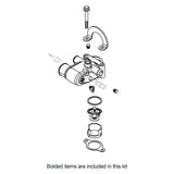 Thermostat Housing Assembly Kit Replacement for MAG MerCruiser 4.3, 5.0, 5.7, 6.2, 6.3L 350 MPI - 863457A2