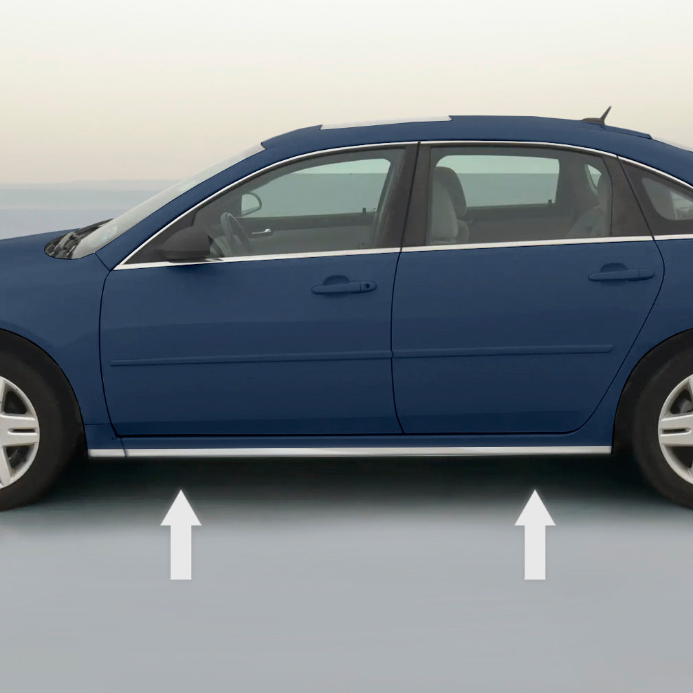 CADILLAC CHROME ROCKER PANEL TRIM MOLDING 2PC W/5YR WRNTY+FREE - Foto 6