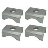 Trailer Axle Spring Perch Seats for 1-3/4" Round Tube Mount Pad, Steel Weld On, 2000 lb & 2200 lb