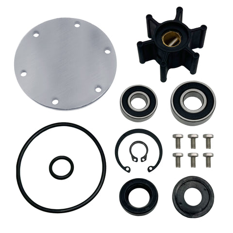 Water Pump Major Rebuild Kit for Yanmar Johnson Outboard Engines - 2YM15, 3YM20, 3YM30, 128990-42500, 128990-42510, 128397-42500, 10-24509-01, 10-24509-02, 10-13337-01, 10-13492-01, 128377-42500