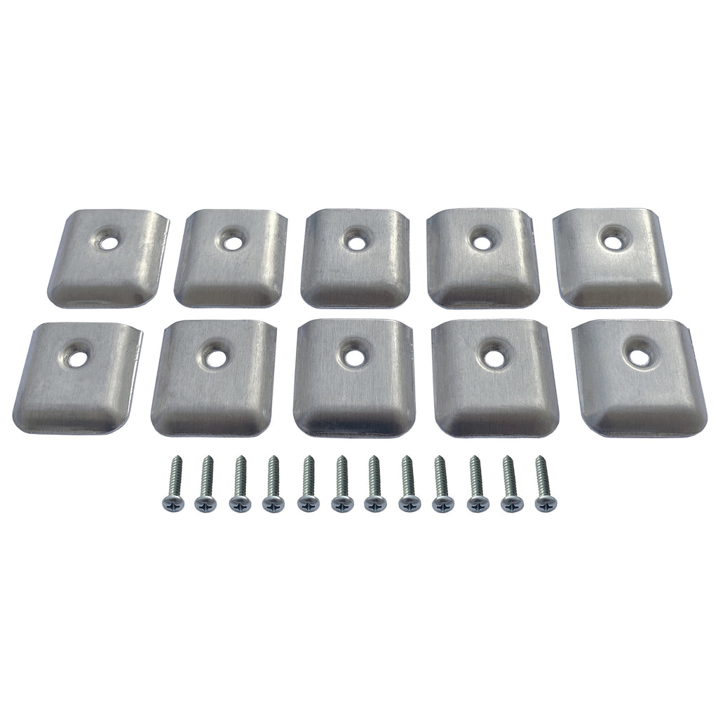 thumbnail image 2 of RecPro RV Exterior Flat Trim End Caps - 1-3/8 Inch, Black Or White Aluminum (10 Pack) 2 of 5