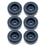 Cargo Trailer Ramp Door Replacement Black Rubber Bumper 2.5" Round - Automotive Authority