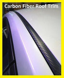 2007-2015 Jaguar XF Black Carbon Fiber Roof Top Trim Molding Kit - Automotive Authority