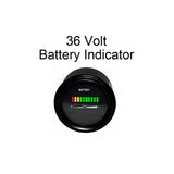 36 Volt EZGO Club Car Yamaha Golf Cart Battery Indicator Meter Gauge 2" Round - Automotive Authority