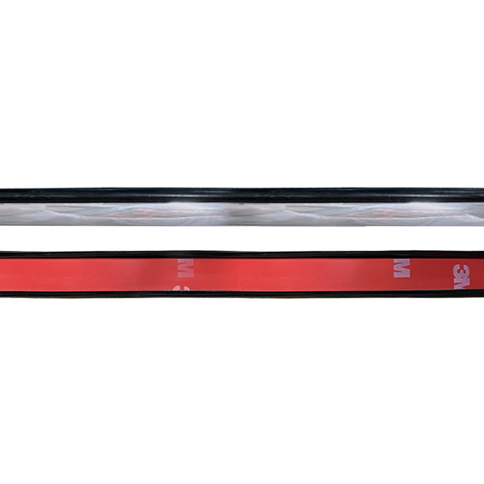 Universal 5/8" Wide Wheel Well Mouldings Chrome and Black with Lip B