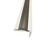 7/8" SILVER RV Marine Vinyl Flat Insert Trim Mold Flexible Screw Cover - Automotive Authority