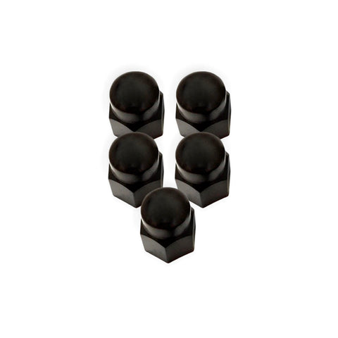 Black Nylon Lug Nut Cover Cap 13/16" Trailer Camper Travel Truck - Automotive Authority