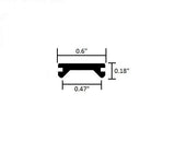 5/8" BLACK Vinyl Trim Molding Screw Cover RV Boat Camper Travel Trailer 0.6" - Automotive Authority