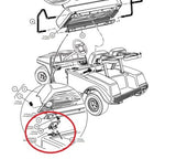 Club Car DS Seat Hinge Set 1979-Up Carts - 1012412, 1011652 - Automotive Authority