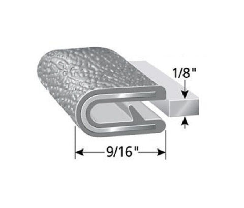 1/8" Gray Edge Trim Lok Seal Lock - Automotive Authority
