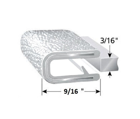 3/16" White Edge Trim Lok Seal Lock : CAMPER, TRAILER, RV, BOAT, HEAVY EQUIPMENT - Automotive Authority