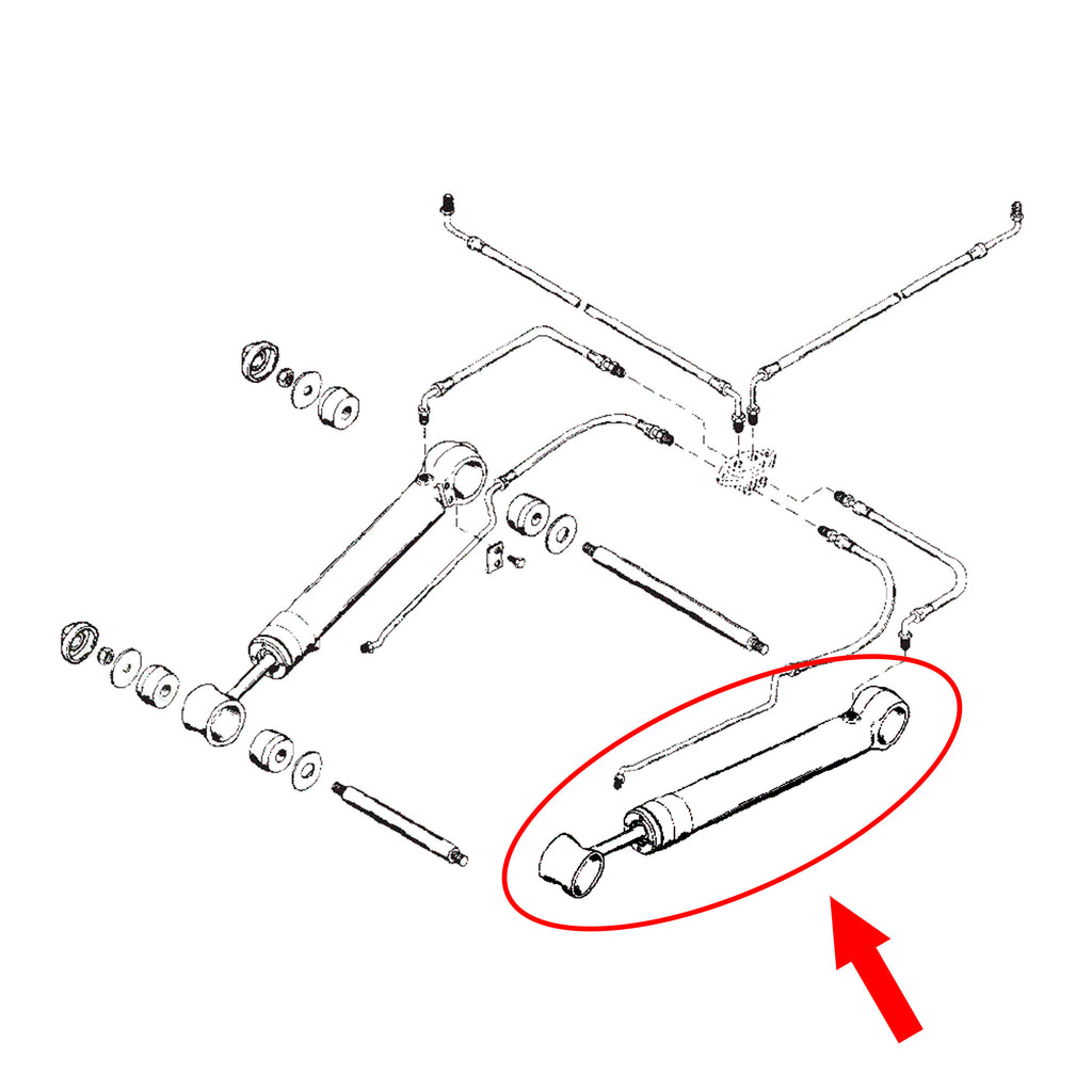Power Trim, Tilt Ram Cylinder Starboard Side Replacement For MerCruiser
