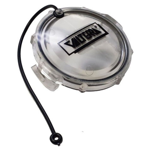 Valterra Clear Waste Valve Sewer Cap Bayonet 3" with strap Travel Trailer Motorhome RV