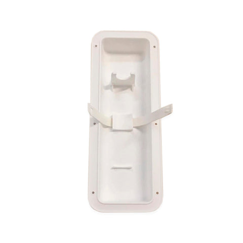 White Fire Extinguisher Wall Mount Pocket Recessed Bracket Holder Hanger Boat RV - Automotive Authority