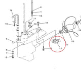 Ánodo de lengüeta de ajuste de zinc para Yamaha 60-100HP y 4 tiempos 67F-45371-00-00, 688-45371-02