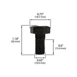 10-Bolt, Ring Gear Bolt Set Replacement for GM 7.5", 8.25", 8.5" and 8.6" - Reverse Thread (10 Bolts)
