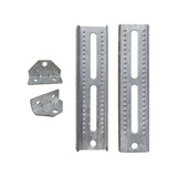 Soporte giratorio galvanizado de 10" y soporte de refuerzo para litera superior para remolque de barco, resistente 