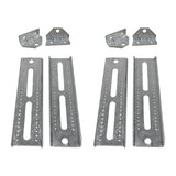 Soporte giratorio galvanizado de 10" y soporte de refuerzo para litera superior para remolque de barco, resistente 