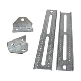 Soporte giratorio galvanizado de 12" y soporte de refuerzo para litera superior para remolque de barco, resistente 