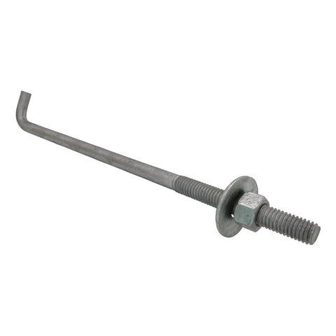 1/2" x 12-inch Galvanized Threaded Anchor Bolts for Wood, Concrete
