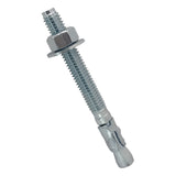 1/2" x 4-1/2" Wedge Anchor Bolt Fasteners for Concrete, Cement, Brick - Zinc-Plated