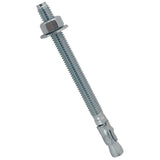 1/2" x 6" Wedge Anchor Bolt Fasteners for Concrete, Cement, Brick - Zinc-Plated