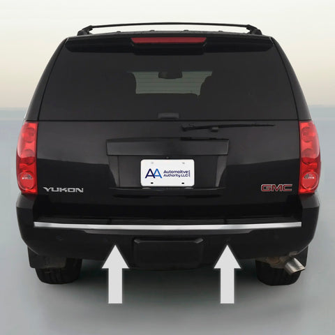 2007-2014 GMC Yukon / Yukon XL Chrome Rear Bumper Trim Molding - Automotive Authority