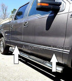 2009-2014 Ford F150 Platinum Style Chrome Side Body Door Trim Molding