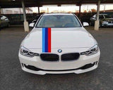 M Style Hood Stripe Hash Mark Racing Stripe Rally Decal Kit For BMW 3 Series