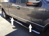 2009-2014 Ford F150 Platinum Style Chrome Side Body Door Trim Molding