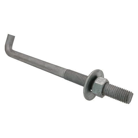 3/4" x 10-inch Galvanized Threaded Anchor Bolts for Wood, Concrete
