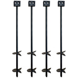 3/4" x 30" Mobile Home Double Disk Earth Auger Anchor - Heavy Duty Steel - 4 Pack