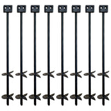 3/4" x 30" Mobile Home Double Disk Earth Auger Anchor - Heavy Duty Steel - 8 Pack