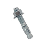 3/4" x 4" Wedge Anchor Bolt Fasteners for Concrete, Cement, Brick - Zinc-Plated