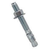 3/4" x 5-1/2" Wedge Anchor Bolt Fasteners for Concrete, Cement, Brick - Zinc-Plated