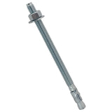 3/8" x 6" Wedge Anchor Bolt Fasteners for Concrete, Cement, Brick - Zinc-Plated