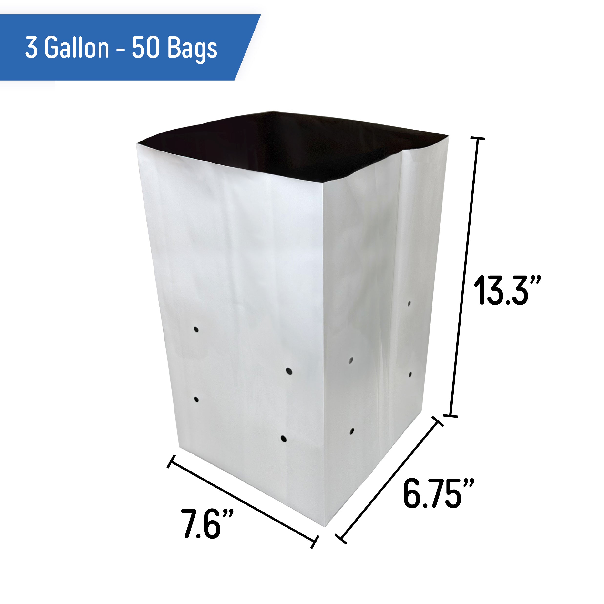 plastic nursery bags for plants Grow Bags Black and White Poly Nursery Bags for Plants, Tree Grow, Gre –  Automotive Authority