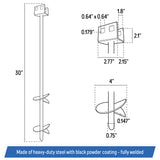 3/4" x 30" Mobile Home Double Disk Earth Auger Anchor - Heavy Duty Steel