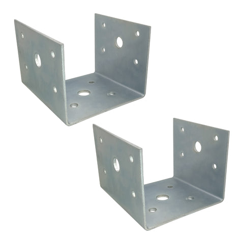 4x4 Deck Post Concrete Anchor Connector Bracket, Fence Post Base, Zinc Plated