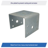4x4 Deck Post Concrete Anchor Connector Bracket, Fence Post Base, Zinc Plated