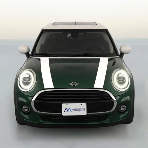 Dual Rally Racing Stripes Decal For Mini Cooper - Vinyl Bonnet Wrap Sticker