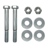 Adjustable Channel Mount Hardware Kit for Trailer Coupler - 4-3/4" Hex Bolts, Grade 8