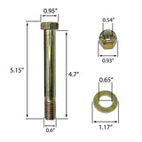 Adjustable Trailer Coupler, 2-5/16" Ball - 15,000 lbs - Channel-Mount Coupler for Towing RV, Boat, Camper