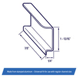 Aluminum Window Screen Spline Channel Pull Lift Tabs - 20 pack, 50 pack, 100 pack