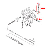Kit de pernos de montaje en espejo de popa del motor trasero de campana para dentrofueraborda MerCruiser Mercury - 18-2140, 18-2141, 21080, 10-97934A1 