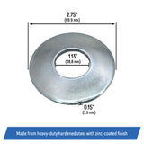 Blade Bolt Beveled Washer for Kubota Mowers ZD321, ZD326S - K5651-34352, K5651-34350